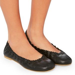 NWOT See by Chloé Jane Leather Ballet Flats